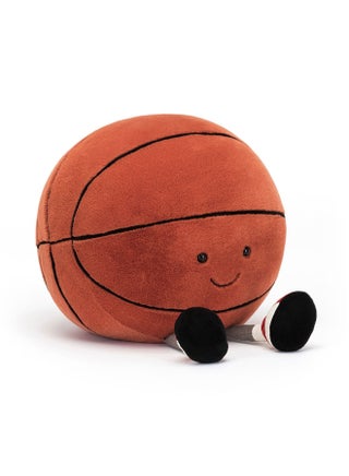 Amuseables Sports Basketball Plush – Soft Stuffed Toy with Cordy Legs, Cute Valentine’s Gift for Kids & Adults, Collectible Jellycat, 22cm - view 4